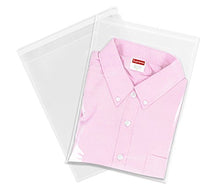 Load image into Gallery viewer, Spartan Industrial - 10" X 13" (200 Count) Crystal Clear Resealable Polypropylene Poly Bags for Packaging, Clothing & T Shirts - Self Seal & Reinforced