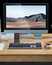 Load image into Gallery viewer, Wireless Keyboard and Mouse Combo - Keyboard with Phone Holder, VIVEFOX 2.4GHz Silent USB Wireless Keyboard Mouse Combo , Full-Size Keyboard and Mouse for Computer, Desktop and Laptop (Pink)