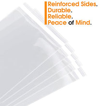 Load image into Gallery viewer, Spartan Industrial - 10" X 13" (200 Count) Crystal Clear Resealable Polypropylene Poly Bags for Packaging, Clothing & T Shirts - Self Seal & Reinforced