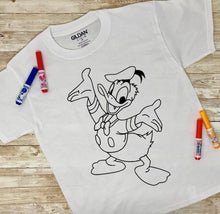 Load image into Gallery viewer, Color T-Shirt with 10 Non-Toxic Washable Magic Markers - Color in and Wash Out T-Shirt